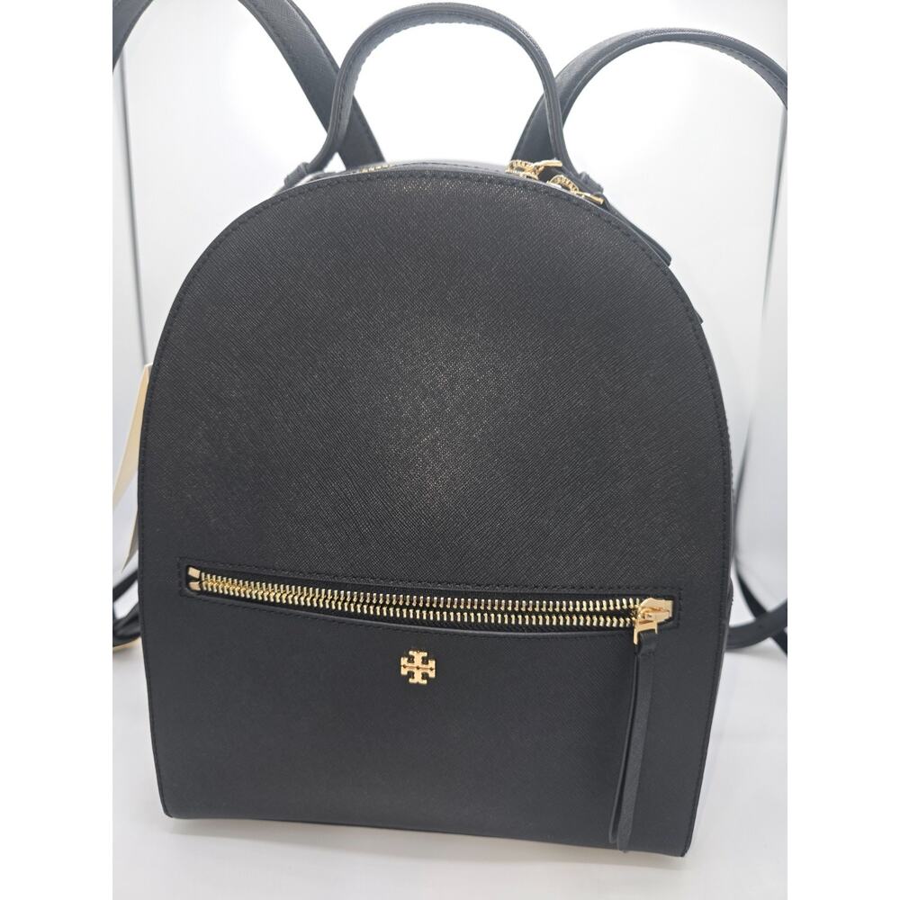 Tory Burch Saffiano Leather Backpack w/Gold Tone Hardware EUC MSRP=$395 - Picture 4 of 4
